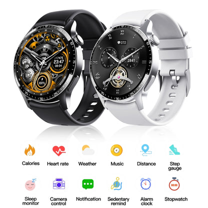 F207 Smart Watch 1.35-Inch Narrow Edge Screen Supports Bluetooth Calls / 24H Health Monitoring / 150+ Sports Modes, Color: Black Leather - Smart Watches by buy2fix | Online Shopping UK | buy2fix