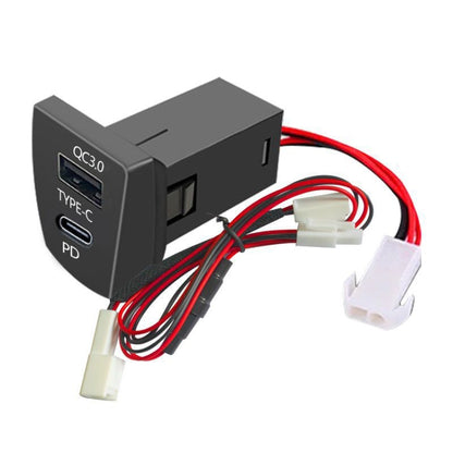 For Toyota RAV4 / WILDLANDER USB-PD Port 60W Fast Charging Modified Car Charger(Non-Destructive Cord) - DIY Modified Charger by buy2fix | Online Shopping UK | buy2fix