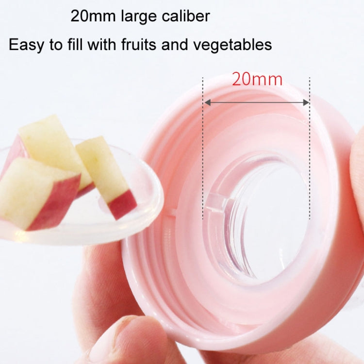 Portable Dual-purpose Baby Food Feeding Spoon Fruit Vegetable Silicone Feeding Pacifier Bottle(Nano-silver) - Cups & Silicone Nipple by buy2fix | Online Shopping UK | buy2fix