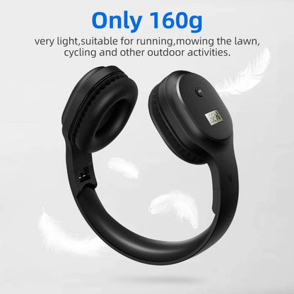 A8 Charging Version Portable Digital Display FM Headphone(Black) - Radio Player by buy2fix | Online Shopping UK | buy2fix