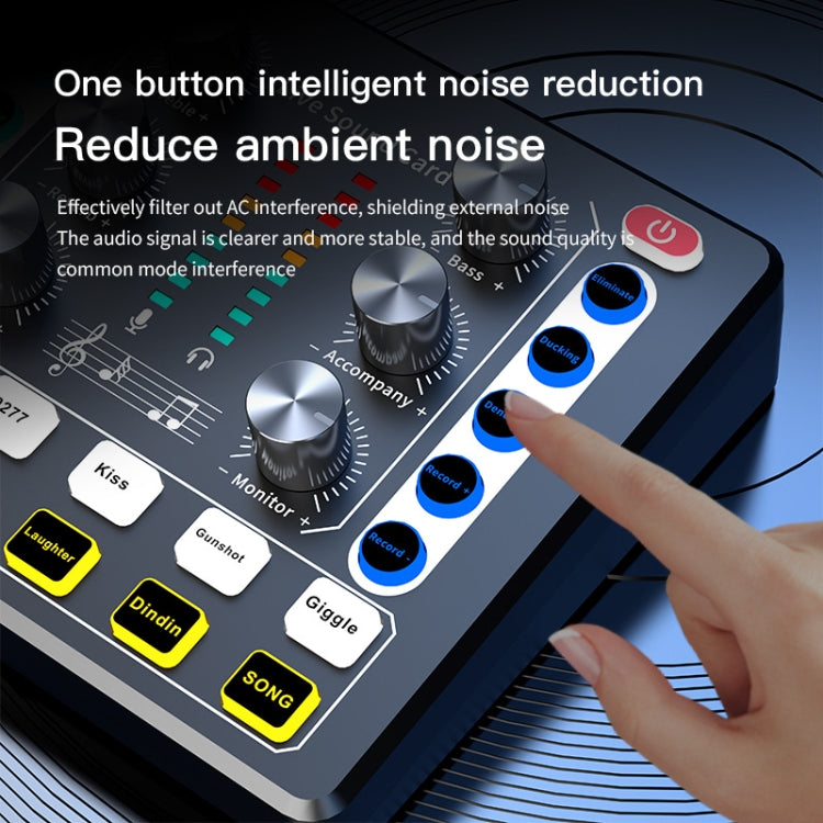 M8 Recording And Singing Live Bluetooth Sound Card Set, Color: Black - Live Sound Effects Processors by buy2fix | Online Shopping UK | buy2fix