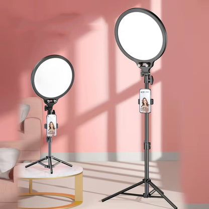 10.2 Inch Full-Screen Selfie Ring Light Tripod Set for Live Stream, Spec: 210cm Overhead Shot - Selfie Light by buy2fix | Online Shopping UK | buy2fix