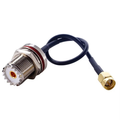 15cm SMA Male To SO239 UHF Female Coaxial RF Cable RG174 Coaxial Connector - Connectors by buy2fix | Online Shopping UK | buy2fix