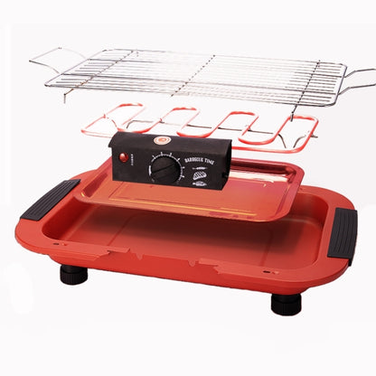 1800W Electric Grill Home BBQ Grill, UK Plug(Red) - Bulit-in Ovens & Accessories by buy2fix | Online Shopping UK | buy2fix