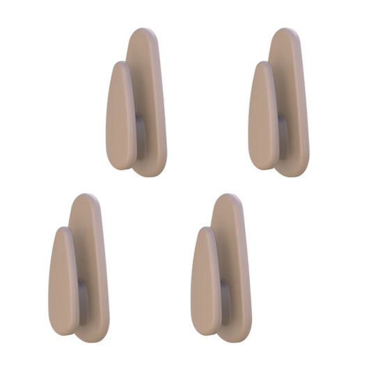 4pcs /Set Car Dashboard Adhesive Multifunctional Small Hook(Beige) - Auto Fastener & Clips by buy2fix | Online Shopping UK | buy2fix