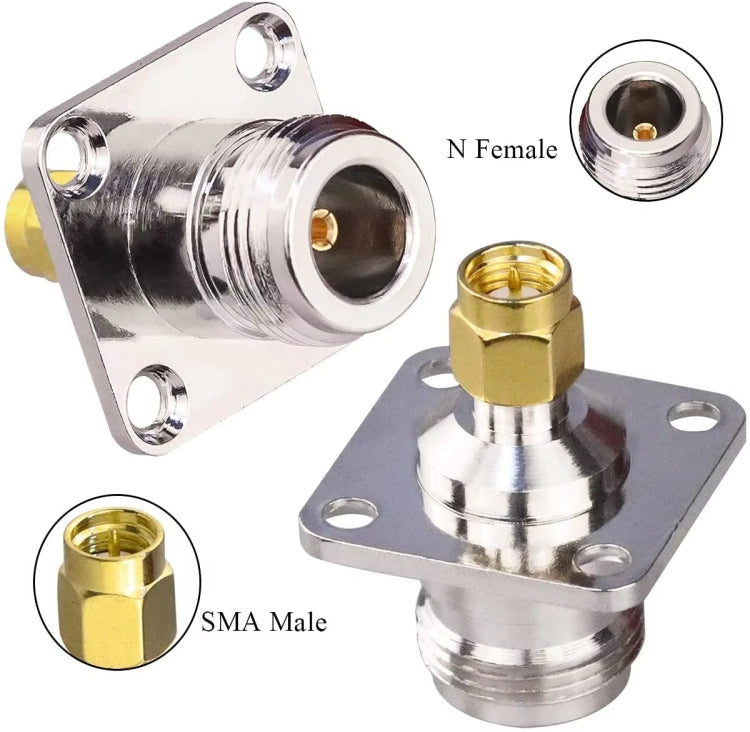 N Female To SMA Male RF Coaxial Connector - Connectors by buy2fix | Online Shopping UK | buy2fix