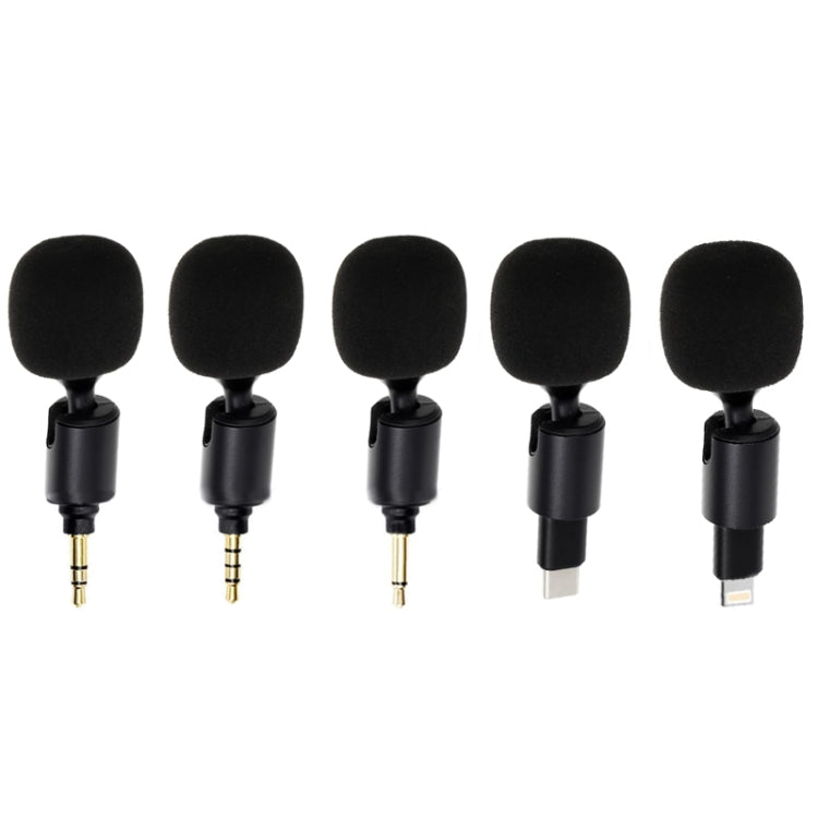 Mobile Phone Live Broadcast Microphone, Style: 3.5 Straight Head 4-section Plug (Sponge Cover) - Microphone by buy2fix | Online Shopping UK | buy2fix