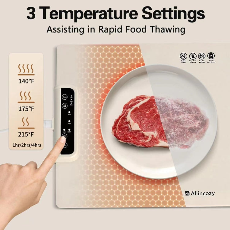 240W Electric Warming Tray Food Warmer with Adjustable Temperature, Timed Close US Plug - Others by buy2fix | Online Shopping UK | buy2fix