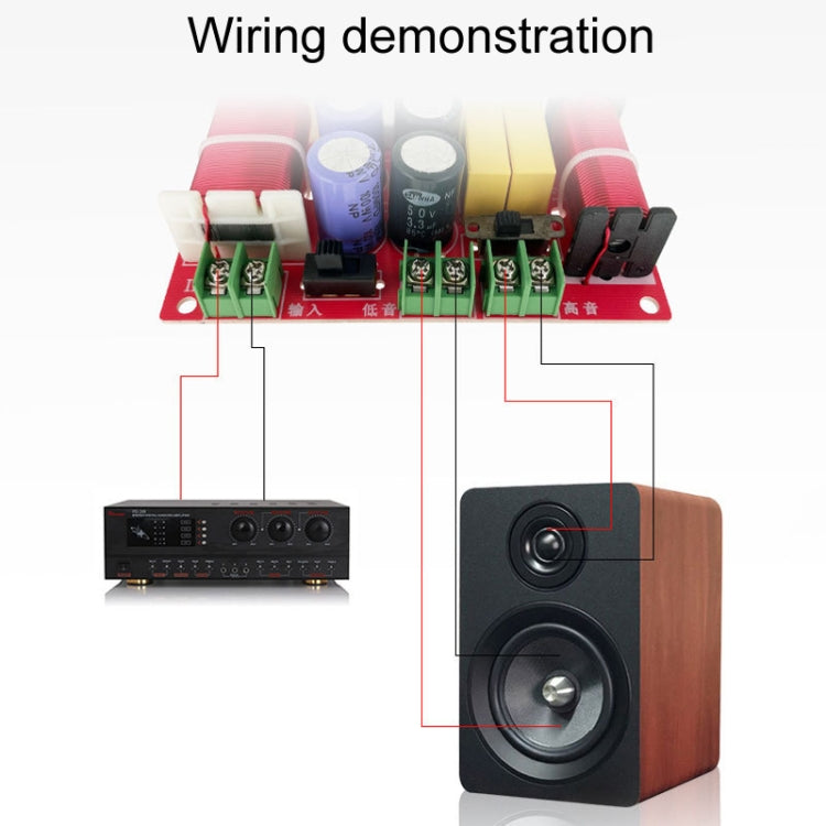 WEAH-206 High And Low 2-Way Audio Divider Bookshelf Speaker Crossover - Audio Crossover by buy2fix | Online Shopping UK | buy2fix