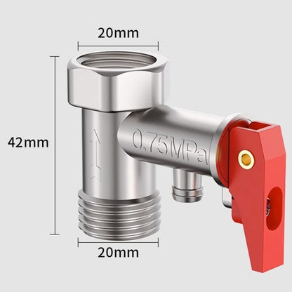 0.8MPa Pressure Relief Valve For Electric Water Heater Pressure Reducing Exhaust Valve Household Check Valve - Water Heaters & Accessories by buy2fix | Online Shopping UK | buy2fix