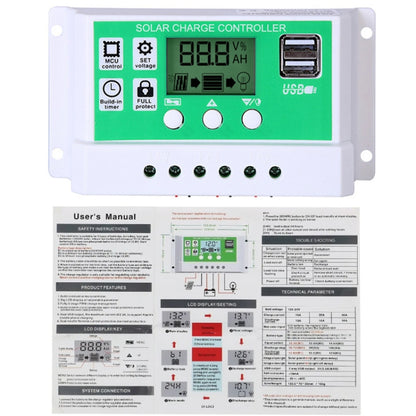 40A 12V PWM Solar Cell Panel Charger Controller Lithium-ion Lead-acid Battery Solar Controller - Voltage Stabilizer by buy2fix | Online Shopping UK | buy2fix