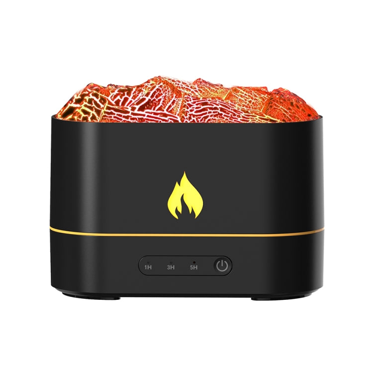 HX853B USB Plug-In Colorful Flame Lighting Effect Aromatherapy Humidifier(Black) - Air Purifiers & Accessories by buy2fix | Online Shopping UK | buy2fix