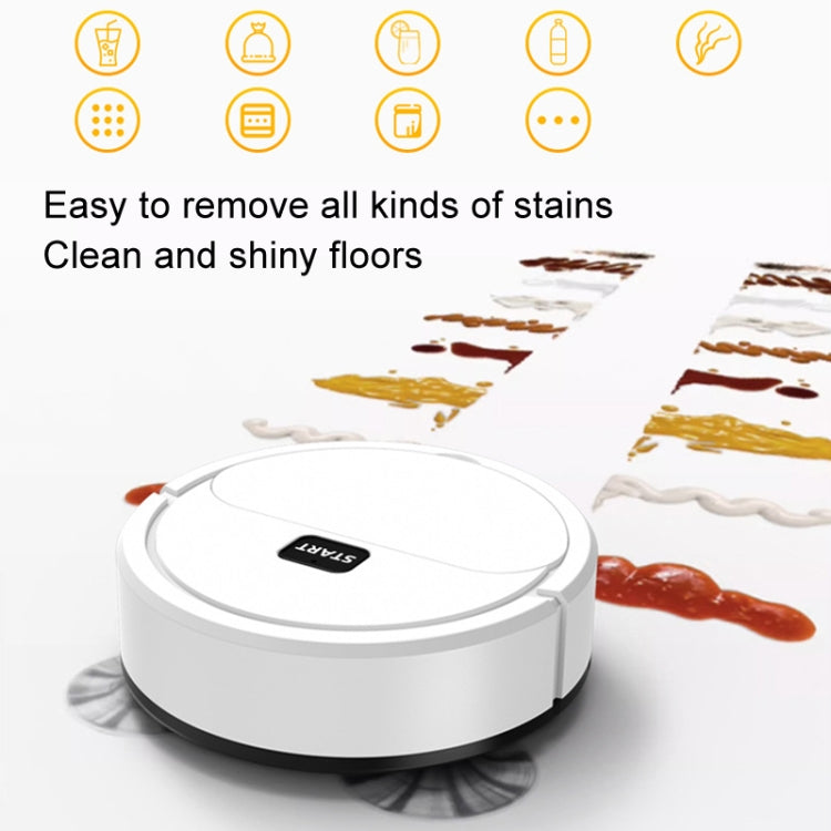 Automatic Mini Sweeping Robot Mopping Sweeping Suction 3 In 1 Cleaning Machine, Color: Black Rechargeable - Robot Vacuum Cleaner by buy2fix | Online Shopping UK | buy2fix