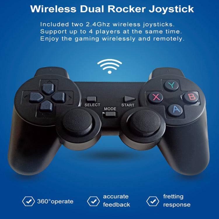 W8PRO 64G Dual System HD Wireless Joystick Retro Gaming Console With 36000+ Games UK Plug - Pocket Console by buy2fix | Online Shopping UK | buy2fix