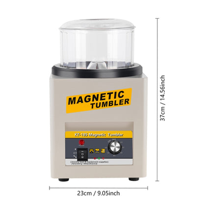 KT-185 Magnetic Polishing Tumbler Stainless Steel Deburring And Polishing Machine, EU Plug(Black) - Polishing Repair by buy2fix | Online Shopping UK | buy2fix