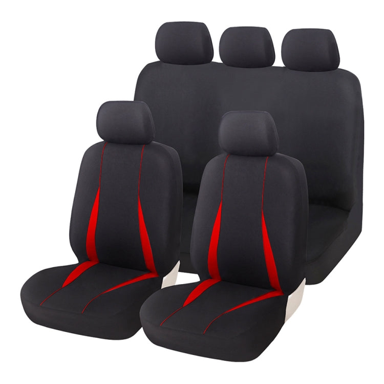 Cars All Seasons Universal All-Inclusive Fabric Seat Cover(33055 Red) - Seat Accessories by buy2fix | Online Shopping UK | buy2fix