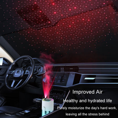 280ml Star Projection Light Humidifier USB Car Diffuser Humidifier Household Hydrating Atomizer, Color: Pink - Air Purifiers & Accessories by buy2fix | Online Shopping UK | buy2fix