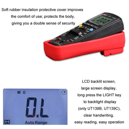 UNI-T True RMS Backlight Large Screen Anti-Burn 5999 Digital Multimeter, Model: UT139C - Digital Multimeter by UNI-T | Online Shopping UK | buy2fix