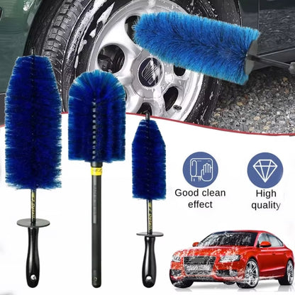 3pcs /Set Car Wash Engine Compartment Cleaning Detail Brush(Blue) - Car washing supplies by buy2fix | Online Shopping UK | buy2fix