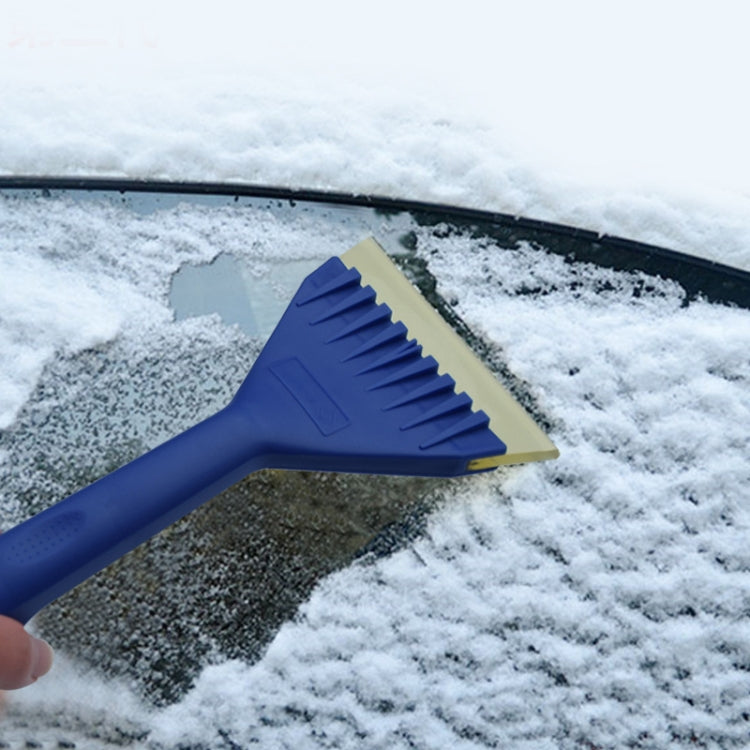 5 in 1 Car Soft Rubber Long-handled De-icing Shovel(Blue) - Ice Scraper by buy2fix | Online Shopping UK | buy2fix