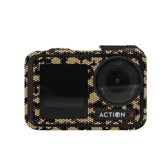 For DJI Action 4 Motion Camera Stickers All Inclusive Photo Frame Color Changing Stickers Accessories, Style: AC4-15 Snake Scale Gold - Protective Film & Stickers by buy2fix | Online Shopping UK | buy2fix