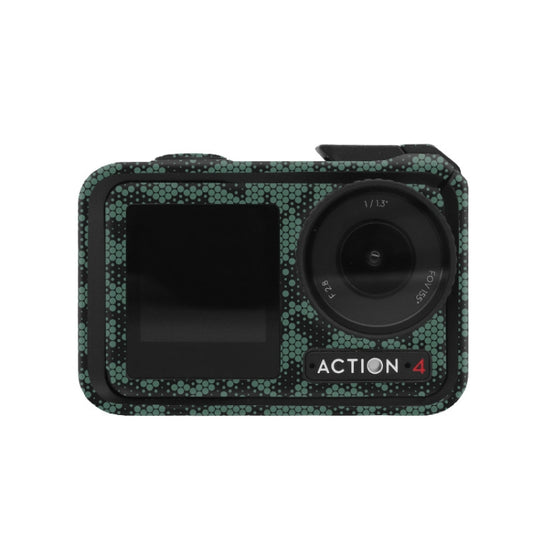 For DJI Action 4 Motion Camera Stickers All Inclusive Photo Frame Color Changing Stickers Accessories, Style: AC4-16 Snake Scale Green - Protective Film & Stickers by buy2fix | Online Shopping UK | buy2fix