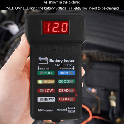 12/24V Battery Tester Car Battery Checker Electricity Capacity Tester - Electronic Test by buy2fix | Online Shopping UK | buy2fix