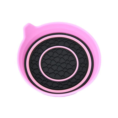 Car Bowl-shaped Non-slip Heat-insulating Double-ring Water Coaster, Color: Pink - Car Drink Holders by buy2fix | Online Shopping UK | buy2fix