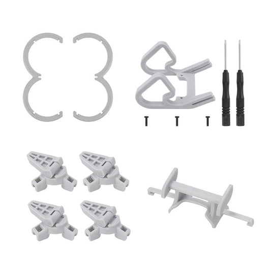 For DJI Neo CQT Impact Protection Cover + Bumper + Folding Stand + Tail Wing 4 In 1 Set(Gray) - Mount & Holder by CQT | Online Shopping UK | buy2fix