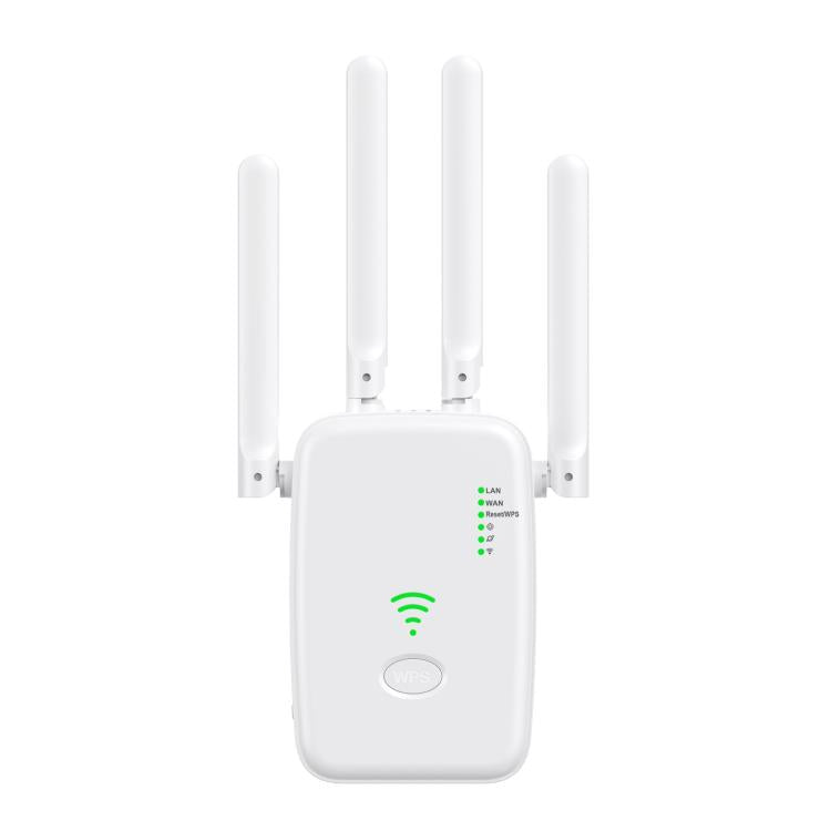 Urant U11 1200Mbps 2.4G&5.8G Wireless Repeater WiFi Signal Amplifier Support WPS Quick Setting US Plug White - Broadband Amplifiers by Urant | Online Shopping UK | buy2fix