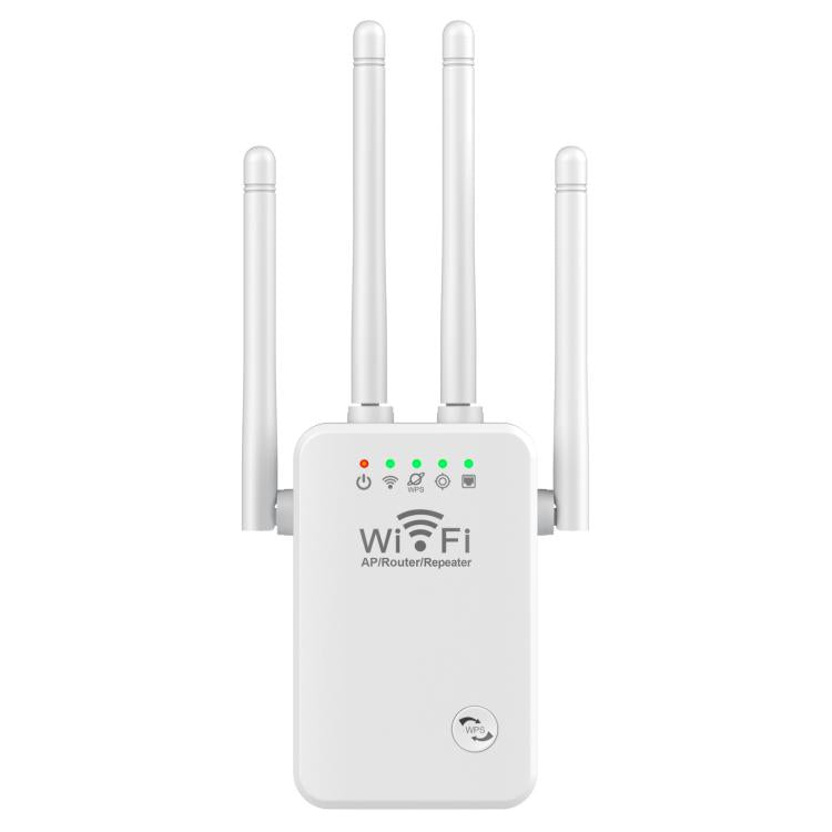 Urant U9 300Mbps 2.4G Wireless Repeater WiFi Signal Amplifier Support WPS Quick Setting US Plug White - Broadband Amplifiers by Urant | Online Shopping UK | buy2fix