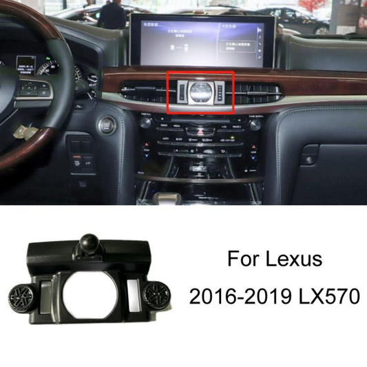 For Lexus Car Special Mobile Phone Navigation Bracket Base, Model: 16-19 LX570 - Special Car Holders by buy2fix | Online Shopping UK | buy2fix