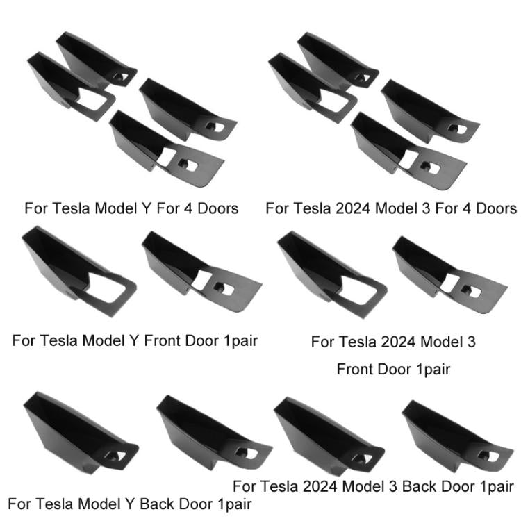 For Tesla Convenient Door Inner Handle Storage Box, Model: 2024 Model 3 Back Door 1pair - Stowing Tidying by buy2fix | Online Shopping UK | buy2fix