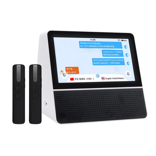 X7 7-inch HD Touch Dual-screen 2.4 / 5.0G Business Intelligent Voice Translator, Color: Black White -  by buy2fix | Online Shopping UK | buy2fix