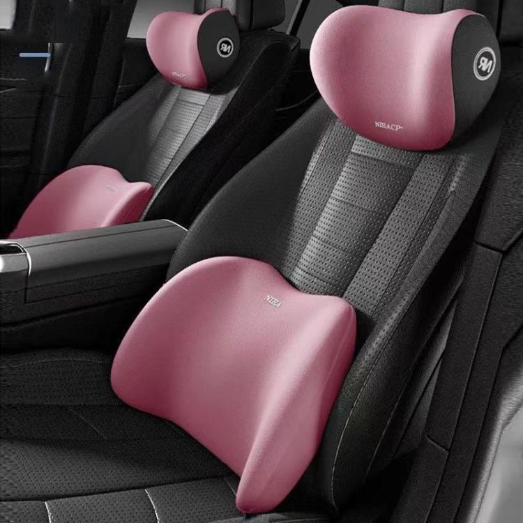 Car Mmemory Foam Support Driving Cushion, Color: Pink Headrest - Seat Accessories by buy2fix | Online Shopping UK | buy2fix