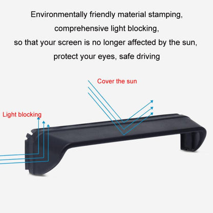 Car Navigation Display Universal Sun Visor, Size: Carbon Pattern S - Car Interior Mouldings by buy2fix | Online Shopping UK | buy2fix