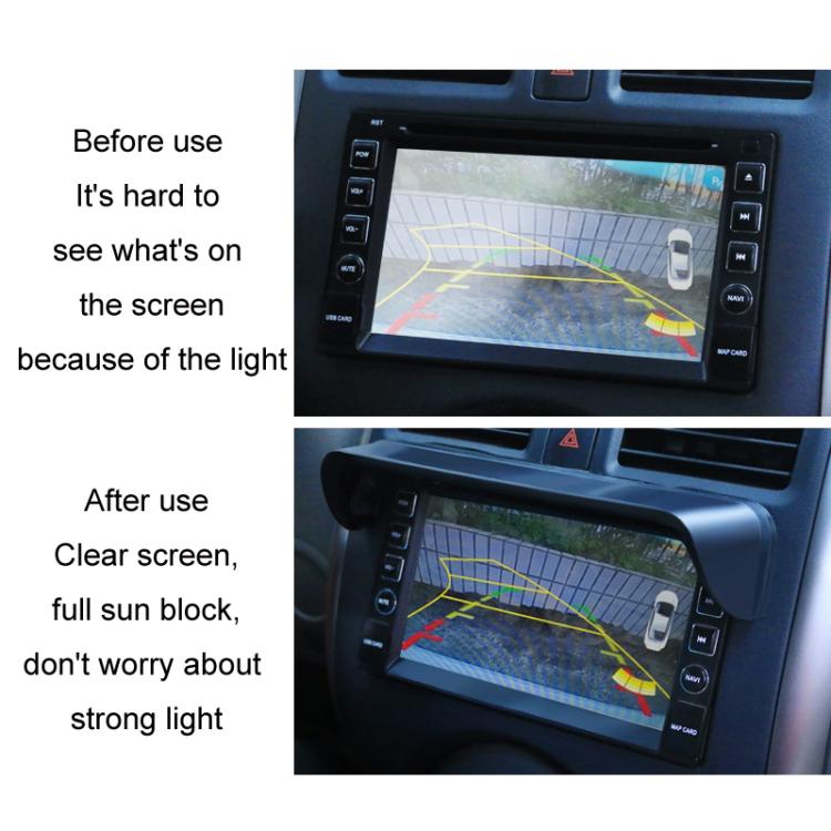 Car Navigation Display Universal Sun Visor, Size: Carbon Pattern M - Car Interior Mouldings by buy2fix | Online Shopping UK | buy2fix