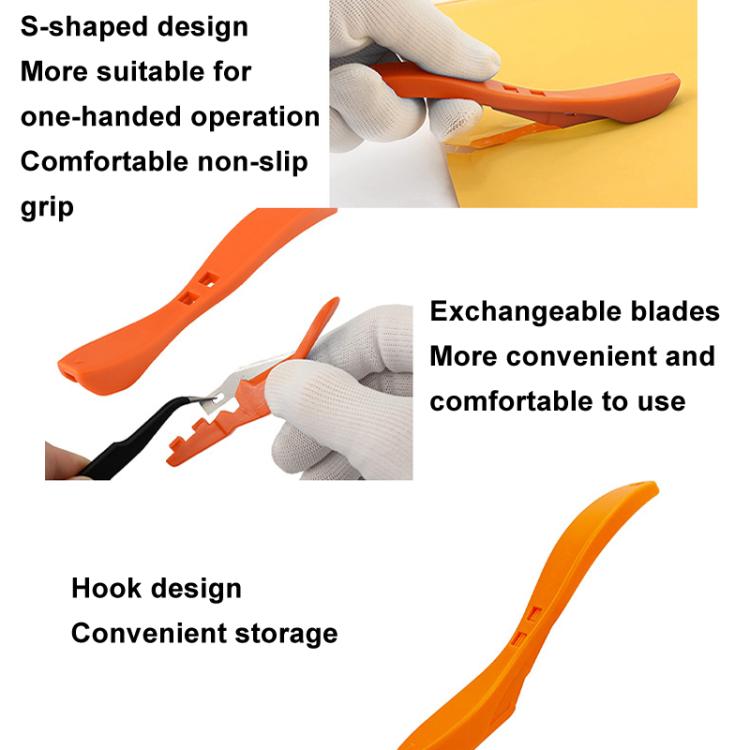 Car Film Tool Film Cutter With 10 Blades(Orange) - Sticker Tools by buy2fix | Online Shopping UK | buy2fix