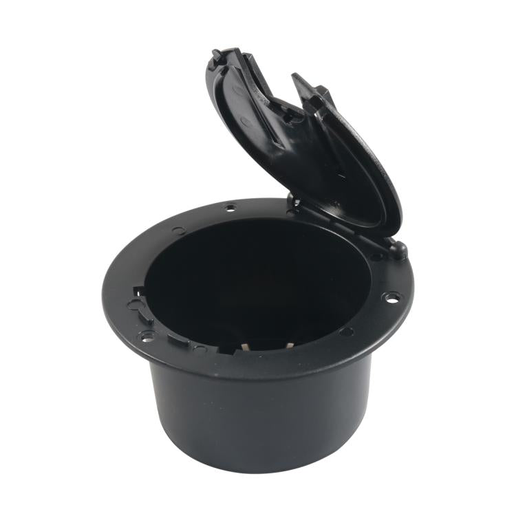 Yacht RV Round Wire Hatch Storage Box(Black) - Marine Accessories & Parts by buy2fix | Online Shopping UK | buy2fix