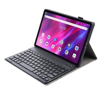 AK10 2 in 1 Detachable Bluetooth Keyboard + Lambskin Texture TPU Protective Leather Tablet Case with Holder for Lenovo Qitian K10 TB-X6C6X(Black) - Lenovo Keyboard by buy2fix | Online Shopping UK | buy2fix