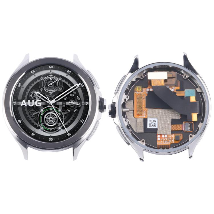 For Xiaomi Watch 2 Pro Original LCD Screen with Frame (Silver) - For Xiaomi by buy2fix | Online Shopping UK | buy2fix