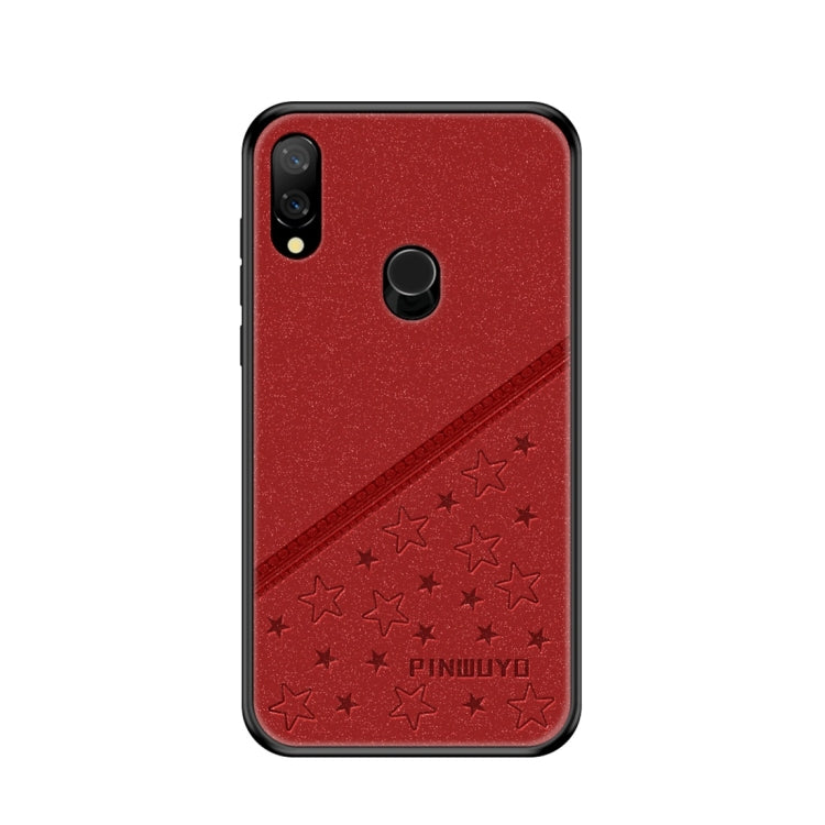 PINWUYO Full Coverage Waterproof Shockproof PC+TPU+PU Protective Case for Xiaomi Redmi 7 (Red) - Xiaomi Cases by PINWUYO | Online Shopping UK | buy2fix