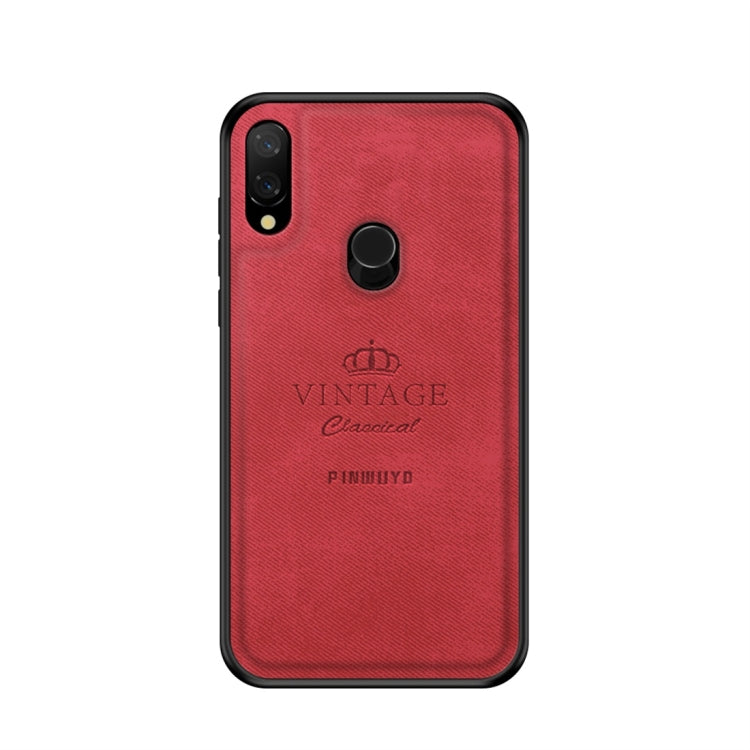 PINWUYO Shockproof Waterproof Full Coverage PC + TPU + Skin Protective Case for Xiaomi Redmi 7 (Red) - Xiaomi Cases by PINWUYO | Online Shopping UK | buy2fix