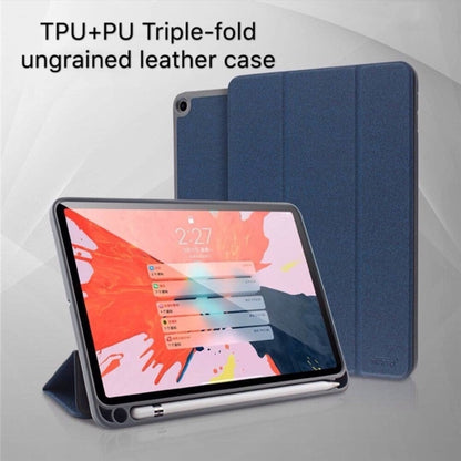 Mutural Exquisite Series Cloth Texture Magnet Horizontal Flip TPU + PU Leather Case for iPad mini 5 / mini 4, with 3-Fold Holder & Pen Slot(Red) - iPad mini (2019) / mini 5 Cases by Mutural | Online Shopping UK | buy2fix