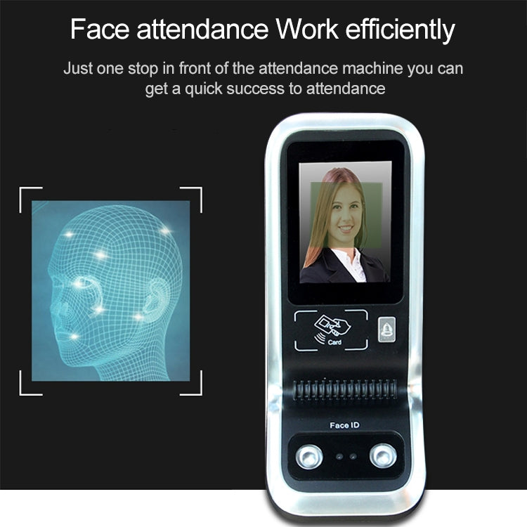 Realand TF01 2.8 inch TFT Touch Screen Face Fingerprint Time Attendance Machine - Attendance System by Realand | Online Shopping UK | buy2fix