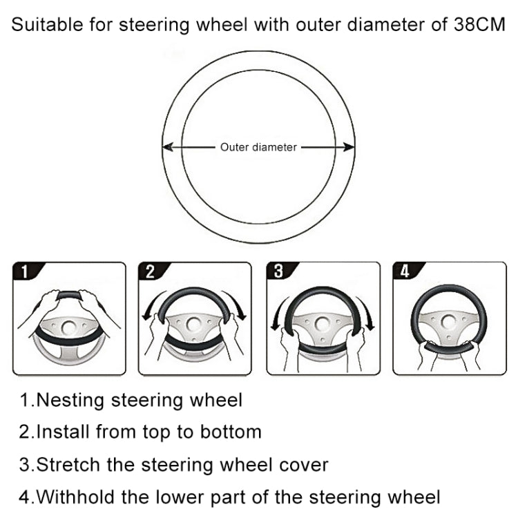 Sandwich Steering Wheel Cover - Steering Wheel Accessories by buy2fix | Online Shopping UK | buy2fix