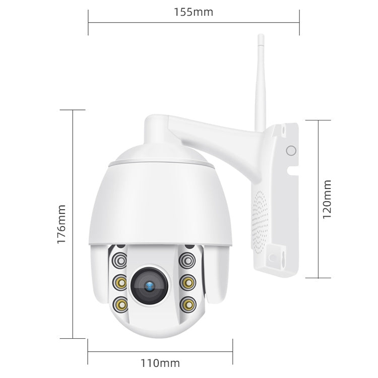 QX2 4G (EU Version) 1080P HD 360 Degrees Panoramic Day and Night Full-color Waterproof Smart Camera, Support Motion Detection / Two-way Voice / TF Card, EU Plug - Security by buy2fix | Online Shopping UK | buy2fix