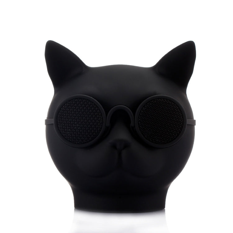 T8 Mini Cat Shape Stereo Wireless Bluetooth Speaker, Support Hands-free / TF Card / FM(Black) - Mini Speaker by buy2fix | Online Shopping UK | buy2fix