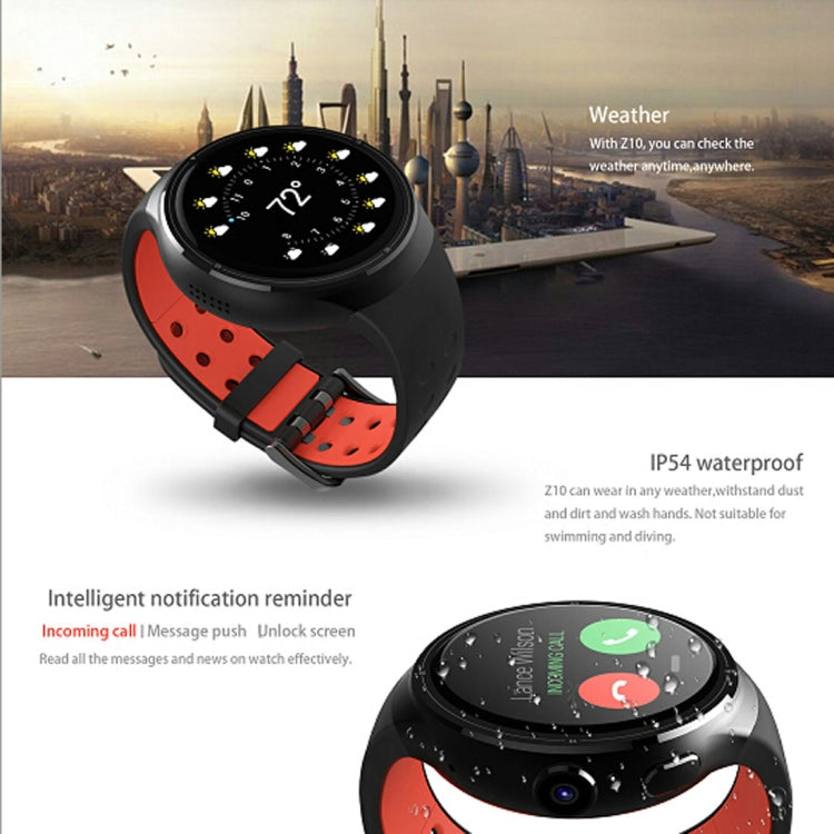 Z10 400*400 Pixel AMOLED 1.39 Inch Round Touch Screen Display Smart Watch, IP54 Waterproof, Support Pedometer / Heart Rate Monitor / GPS Navigation / Notification Remind / Call Reminder / Camera Remot ... rol / Calories Burned, Support Android 5.1(Silver) - Smart Wear by buy2fix | Online Shopping UK | buy2fix