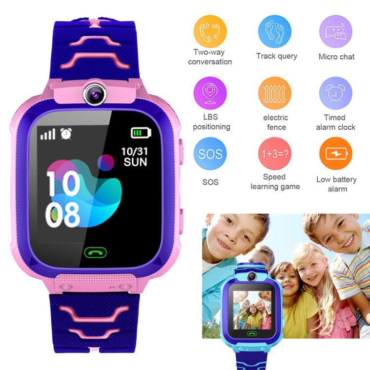 Q12 1.44 inch Color Screen Smartwatch for Children, Not Waterproof, Support LBS Positioning / Two-way Dialing / SOS / Voice Monitoring / Setracker APP (Pink) - Smart Wear by buy2fix | Online Shopping UK | buy2fix